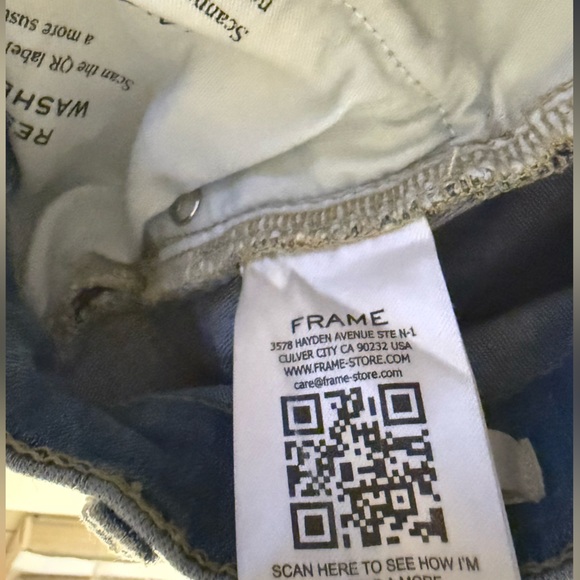 Frame le slim palazzo jean jeans wide leg size 27 - Picture 7 of 11